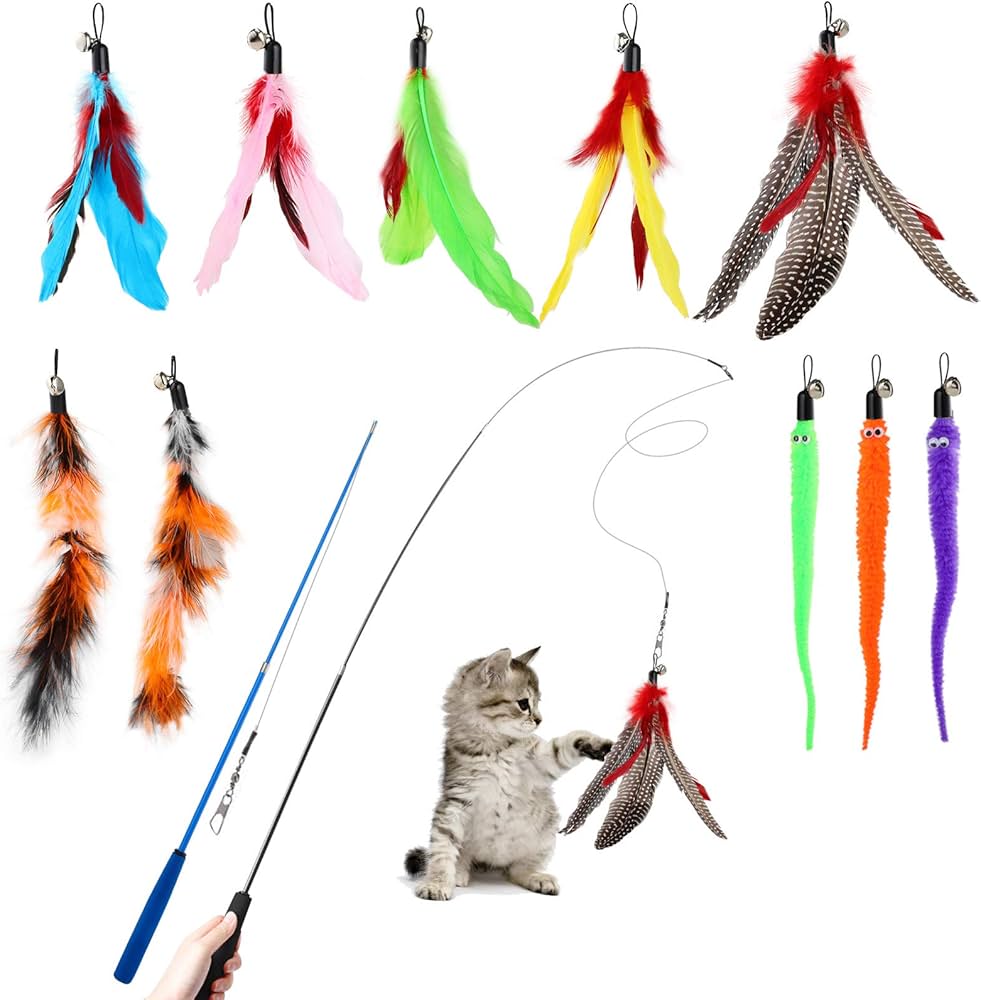 Interactive Feather Wand Set