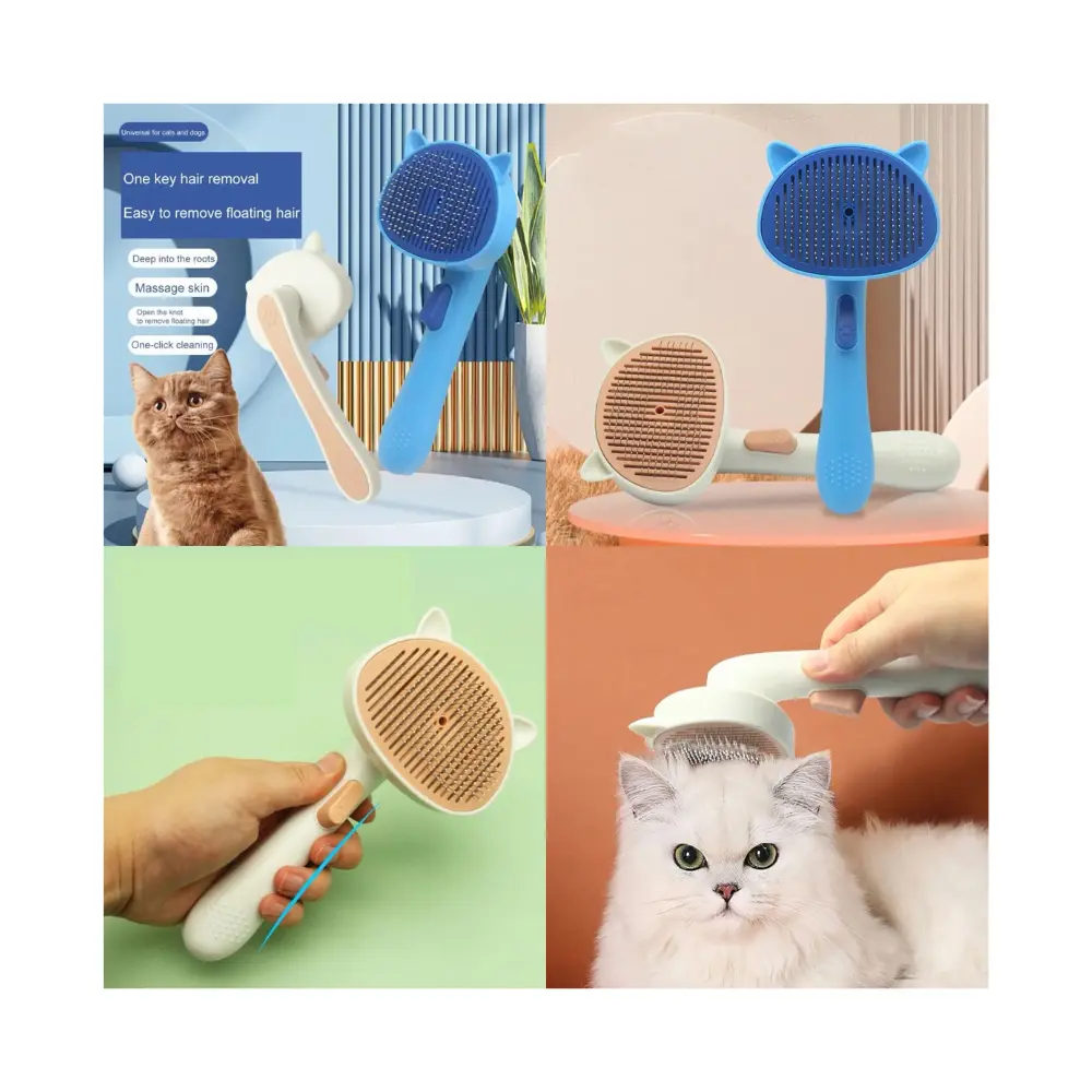 Self-Cleaning Slicker Brush