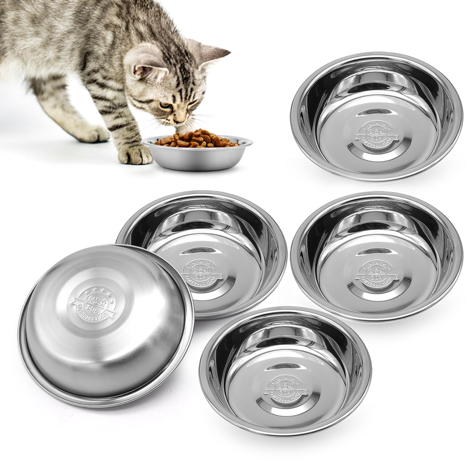 Stainless Steel Cat Bowl Set